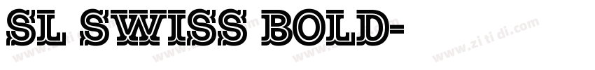 SL Swiss Bold字体转换